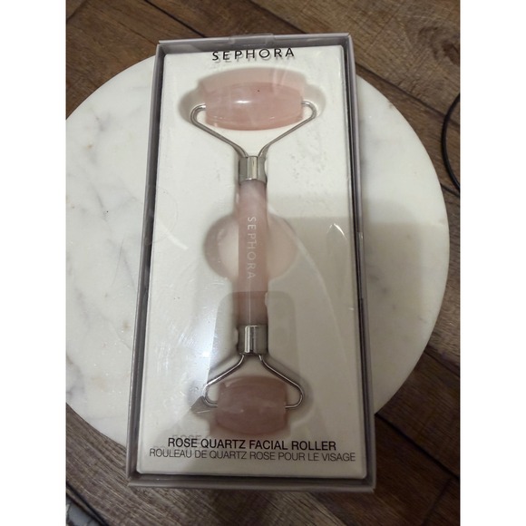 Sephora Other - Sephora Collection Rose Quartz Facial Roller Pink Double Ended Face Massager New